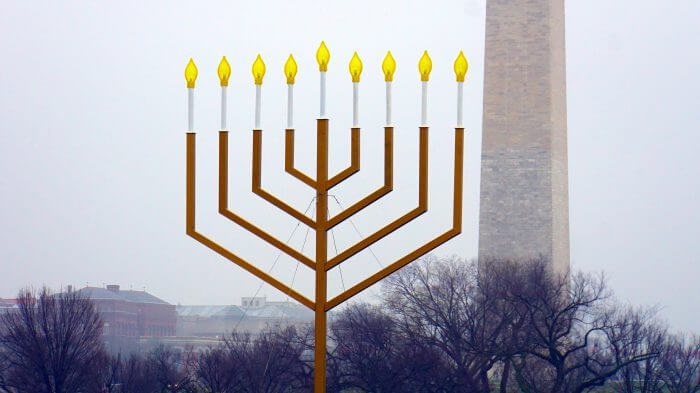 The National Menorah in Washington, DC. (Source: Flickr, Ted Eytan)